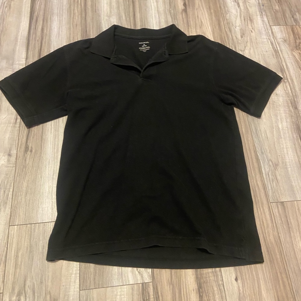 George black collared shirt